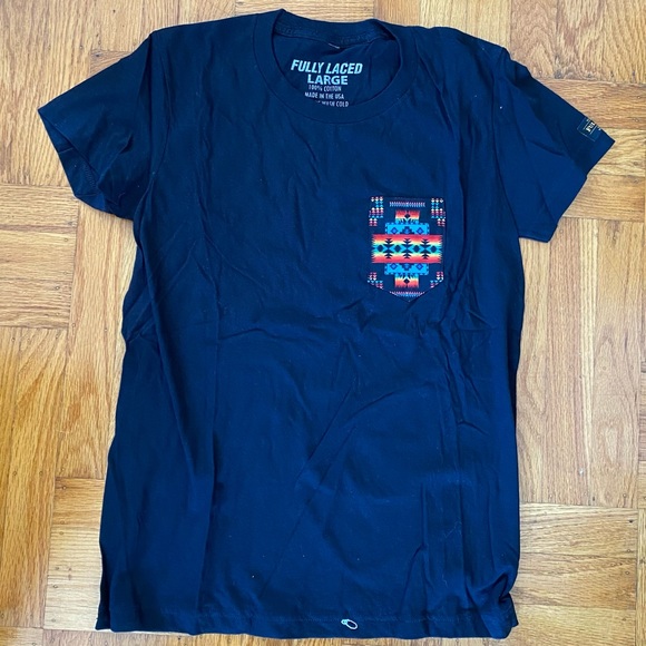 Tribal Print Pocket Tee - Picture 1 of 5